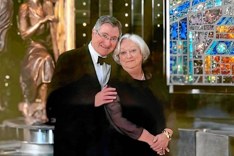 Glenn and Barbara Britt, shown on a cruise in Europe in 2012, left a bequest that will fund Dartmouth College undergraduate financial aid awards and scholarship support for Tuck students. (Courtesy photograph)