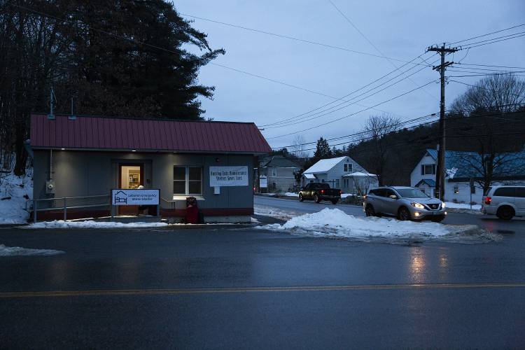 The Lebanon Emergency Winter Shelter at 160 Mechanic Street in Lebanon, N.H., opened for the first time on Thursday, Jan. 25, 2024. The temporary shelter, which is able to house up to 15 people per night, is open from 5 p.m. to 8 a.m. seven days a week through April 14. (Valley News / Report For America - Alex Driehaus) Copyright Valley News. May not be reprinted or used online without permission. Send requests to permission@vnews.com.