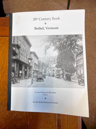 Janet Hayward Burnham's new book, “20th Century Book: Bethel, Vermont,” was published in September. (Valley News — Liz Sauchelli)