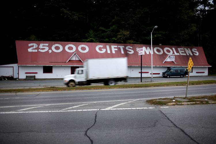 The 25,000 Gifts & Woolens building in White River Junction, Vt., on Sept. 23, 2009. (Valley News - Geoff Hansen) Copyright Valley News. May not be reprinted or used online without permission. Send requests to permission@vnews.com.