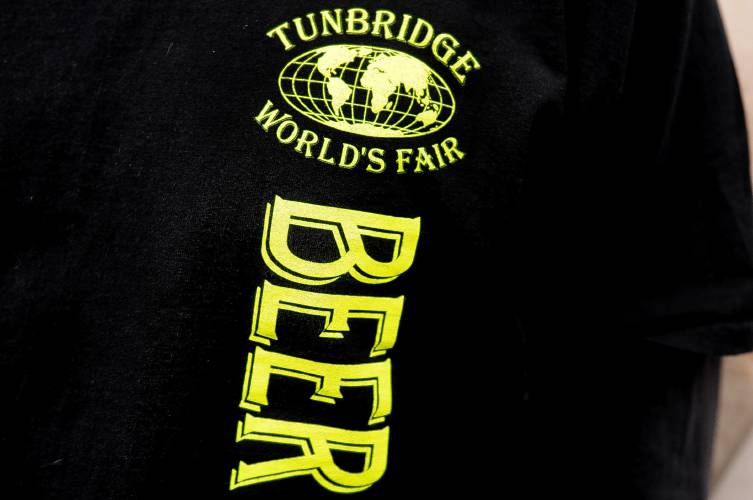 Watching over the beer hall at the Tunbridge World's Fair in Tunbridge, Vt. on Sept. 12, 2014. 
Valley News - Jennifer Hauck